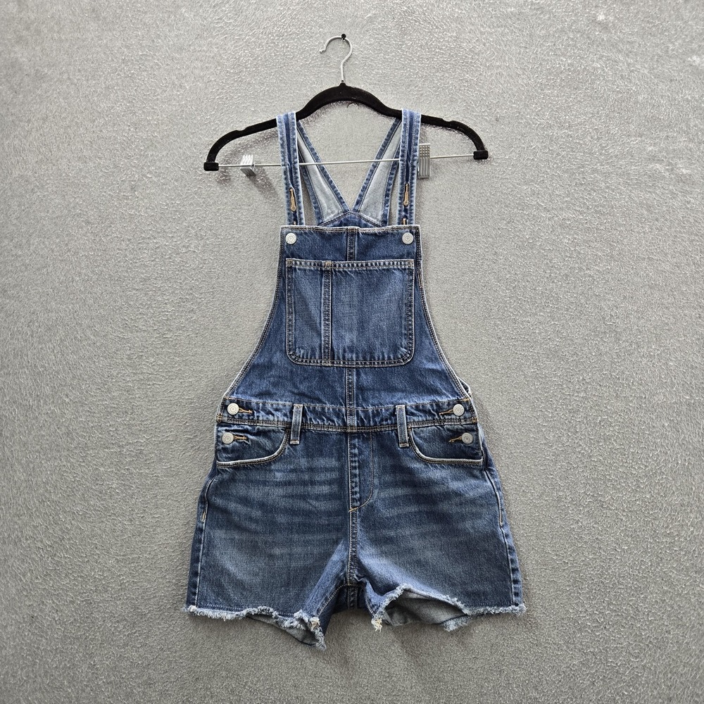 Old Navy Girls Shorts XL (14-16) Blue Denim Overalls Overall Shorts